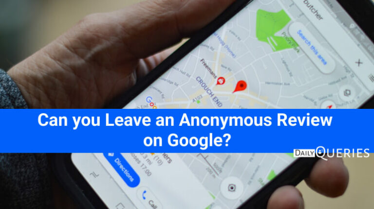 Can you Leave an Anonymous Review on Google
